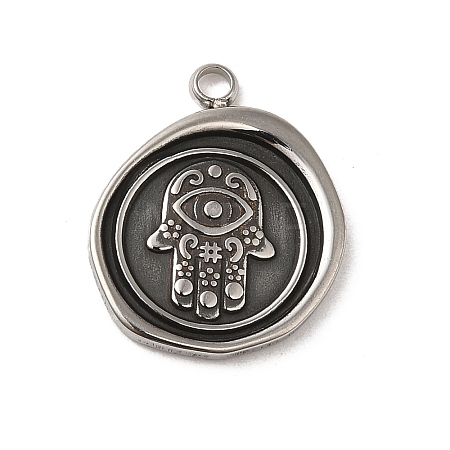304 Stainless Steel Pendants STAS-L022-311AS-1