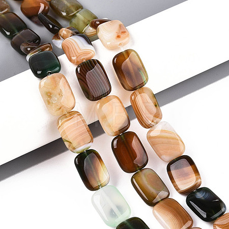 Natural Agate Beads Strands G-N356-03A-05-1