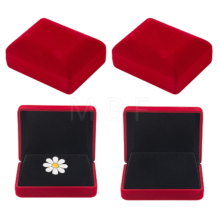 Flocking Jewelry Boxes for Badge CON-WH0112-067C-1
