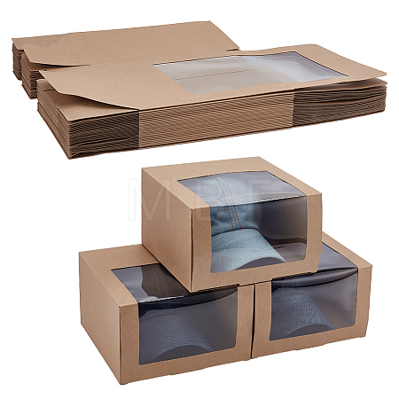 Paper Cap Hat Packing Boxes with Visible Window CON-WH0043-304B-1