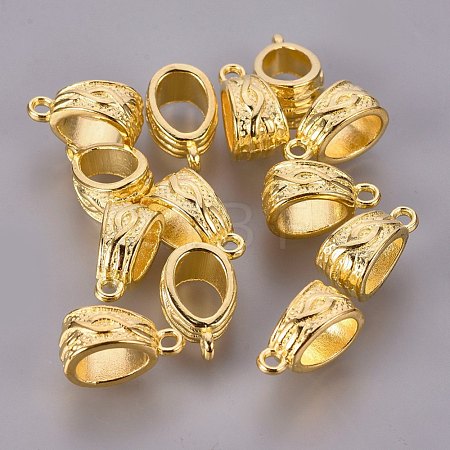 Tibetan Style Alloy Tube Bails X-K08IW011-1