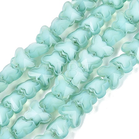 Opaque Glass Beads Strands GLAA-N073-01C-1