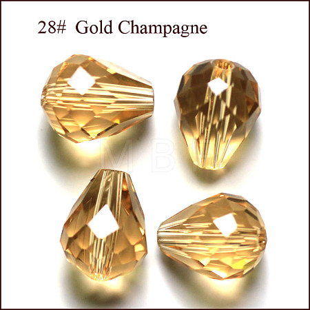 Imitation Austrian Crystal Beads SWAR-F062-10x8mm-28-1