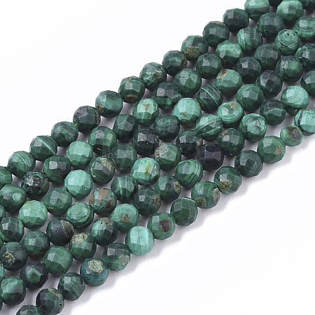 Natural Malachite Beads Strands G-S361-3mm-001-1