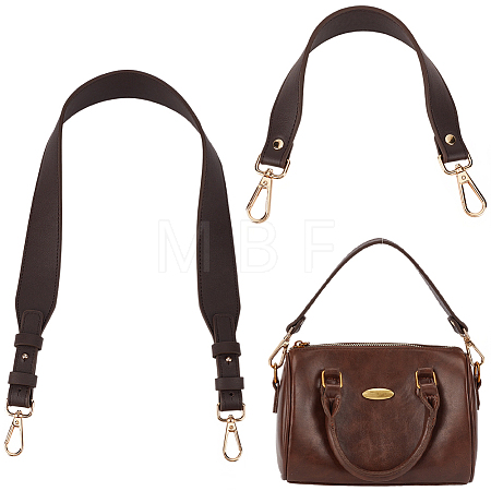 2Pcs 2 Styles PU Leather Bag Handles DIY-CL0002-67B-1
