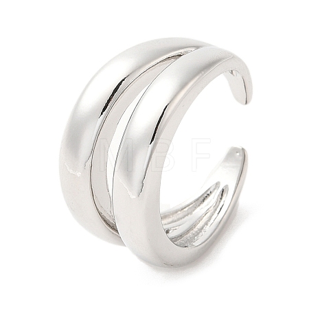 Brass Open Cuff Rings RJEW-P098-24P-1
