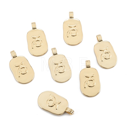 Brass Pendants KK-O140-20G-05-1