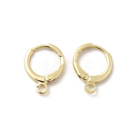 Brass Huggie Hoop Earring Findings KK-L179-04G-A-1