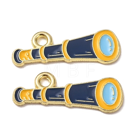 Ocean Alloy Enamel Pendants ENAM-B041-01G-1