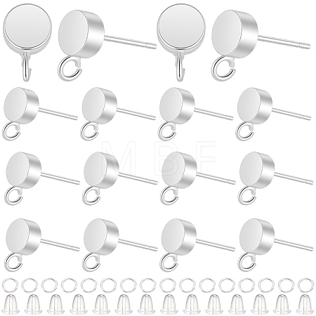 Brass Stud Earring Findings KK-CN0003-42S-1