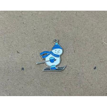 Winter Theme Alloy Enamel Pendants ENAM-M002-04P-P-1