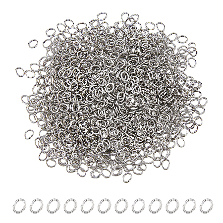1000Pcs 304 Stainless Steel Open Jump Rings STAS-DC0016-18B-1
