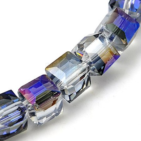 Electorplated Glass Beads EGLA-E006-3I-1