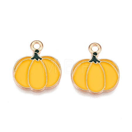 Thanksgiving Day Theme Alloy Enamel Pendants X1-ENAM-T020-35O-1
