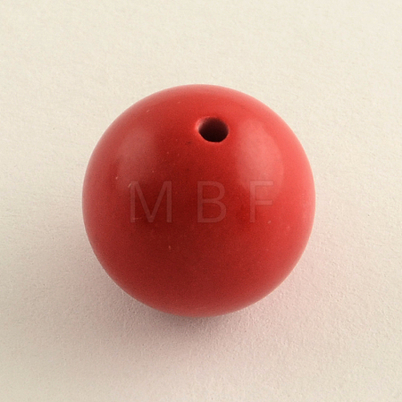 Round Cinnabar Beads X-CARL-Q002-8mm-1