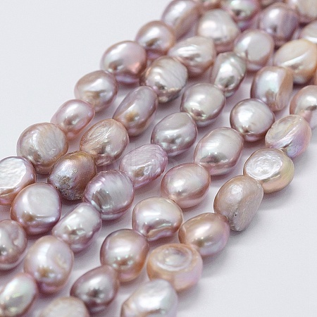 Natural Cultured Freshwater Pearl Beads Strands PEAR-K004-02C-1