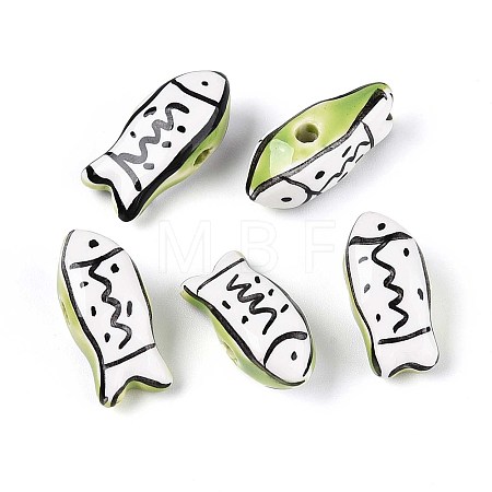 Handmade Porcelain Ceramic Beads PORC-T133-28J-1