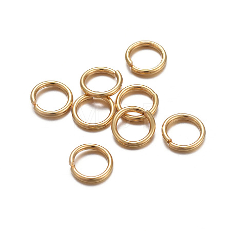 304 Stainless Steel Open Jump Rings X-STAS-L187-7x1mm-G-1