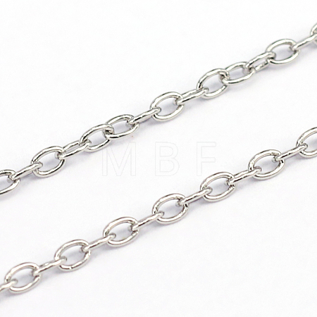 Tarnish Resistant 304 Stainless Steel Cable Chains CHS-O005-19A-1