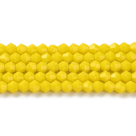 Opaque Solid Color Imitation Jade Glass Beads Strands EGLA-A039-P4mm-D05-1
