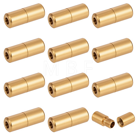 12Pcs Stainless Steel Screw Clasps STAS-BC0004-25B-1