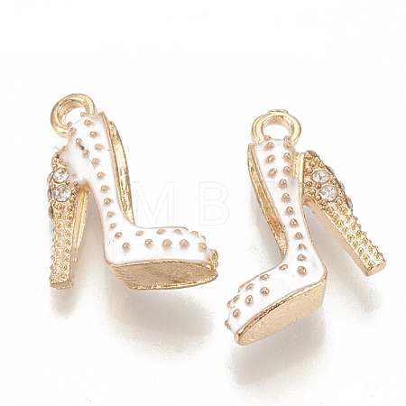 Alloy Enamel Stilettos Pendants X-ENAM-S115-042D-1