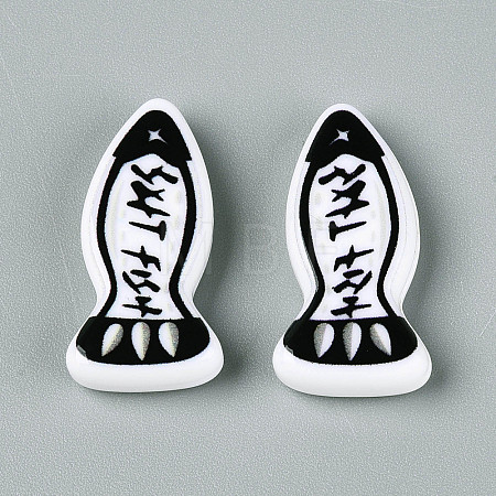 Printed Opaque Resin Beads RESI-N043-22C-1