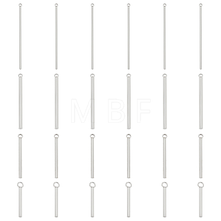 120Pcs 4 Size 304 Stainless Steel Pendants STAS-UN0021-85P-1