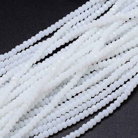 Faceted Rondelle Glass Beads Strands GLAA-M028-2mm-A12-1