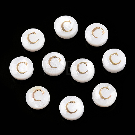 Natural Freshwater Shell Beads SHEL-N036-01C-1