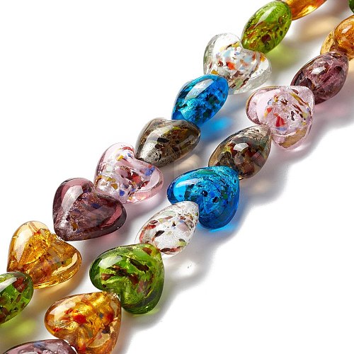 Handmade Lampwork Beads Strands LAMP-D015-09F-1