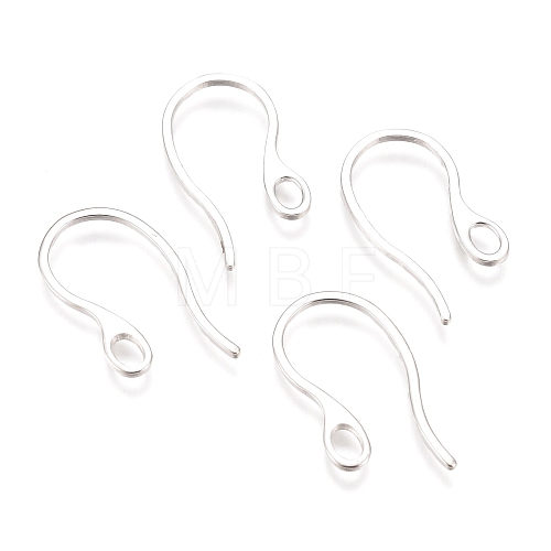 304 Stainless Steel Earring Hooks STAS-O110-19S-1