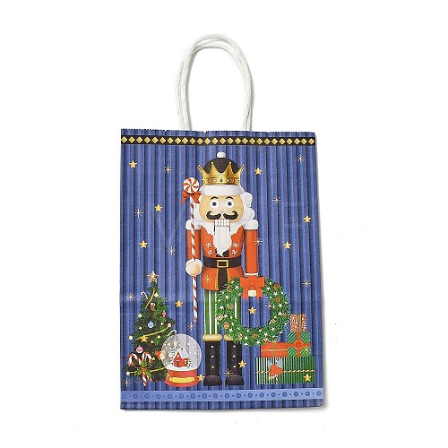 Christmas Nutcracker Kraft Paper Bags ABAG-B006-03D-1