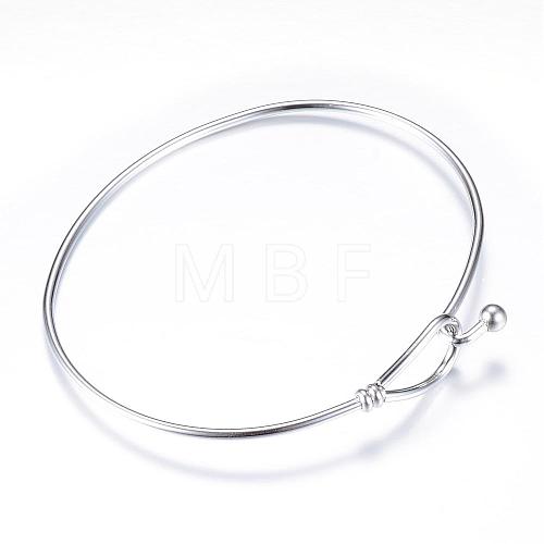 304 Stainless Steel Bangles STAS-S053-26-1