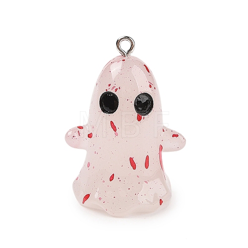 Halloween Theme Luminous Resin Pendants RESI-S06-01B-1