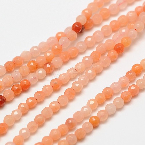 Natural Pink Aventurinee Beads Strands G-A129-3mm-D01-1