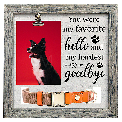 MDF Pet Photo Frames DIY-WH0525-003-1