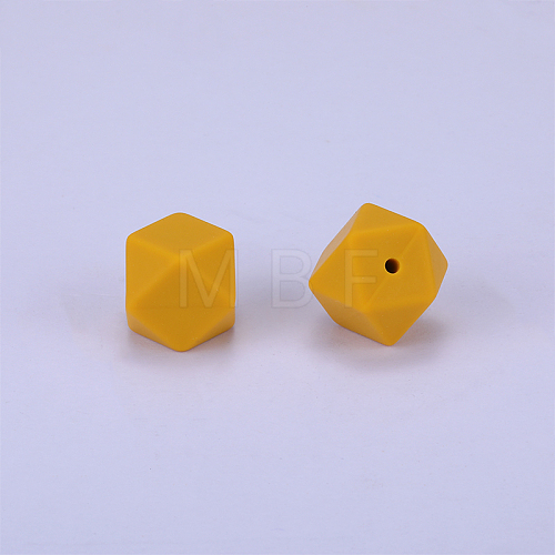 Hexagonal Silicone Beads SI-JX0020A-55-1
