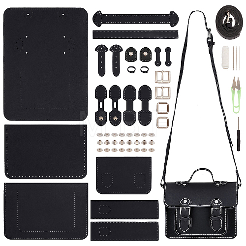 DIY Imitation Leather Satchel Making Kits DIY-WH0399-06B-1