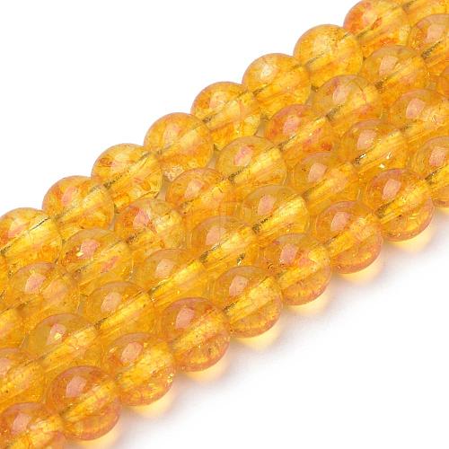 Synthetic Citrine Beads Strands G-S150-14-12mm-1