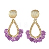 201 Stainless Steel Stud Earrings EJEW-MZ00809-01-3