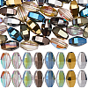 80Pcs 8 Colors Electroplate Transparent Glass Beads EGLA-SC0001-71-1