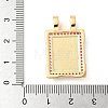 Brass Micro Pave Cubic Zirconia Pendants KK-U053-20G-02-3