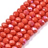 Electroplate Opaque Solid Color Glass Beads Strands LS-EGLA-A044-P4mm-L21-1