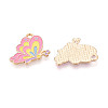 Alloy Enamel Pendants ENAM-T024-95A-G-2