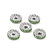 304 Stainless Steel Rhinestone Spacer Beads RB-CBA18B7-01P-17-1