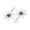 Gemstone Dangle Earrings EJEW-JE05765-5