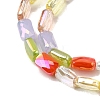Electroplate Glass Beads Strands EGLA-D300-05-05-3
