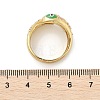 Brass Micro Pave Clear Cubic Zirconia Finger Rings RJEW-H243-01G-02-5