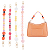   4Pcs 4 Style Resin Imitation Gemstone Beaded Bag Handles FIND-PH0009-46A-1